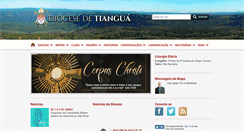 Desktop Screenshot of diocesedetiangua.com.br
