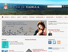 Tablet Screenshot of diocesedetiangua.com.br